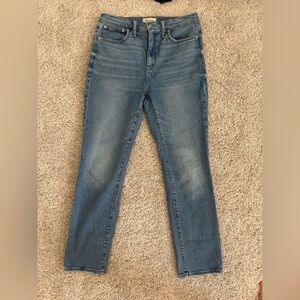 Madewell The High-Rise Slim Boyjean Blue Denim Size 28